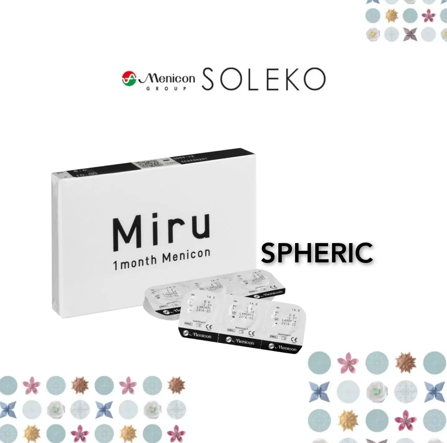 Menicon MIRU mensili sferiche- lenti a contatto correttive