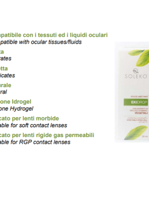 Soleko Gocce umettanti Phytodrops Lubricate (20 ml) - lenti a contatto